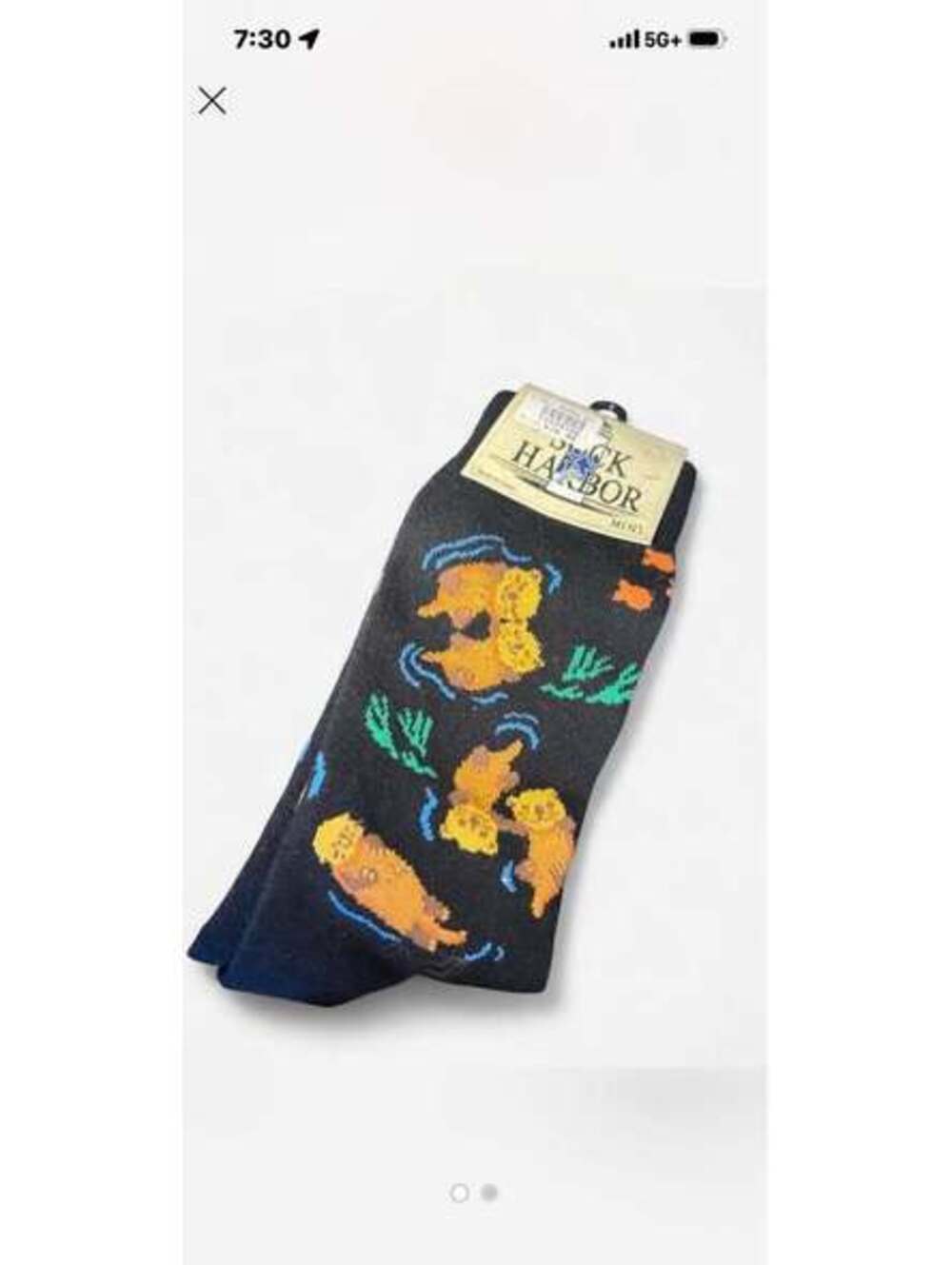 Sock Harbor Otterly Adoreable Otter Crew Socks New